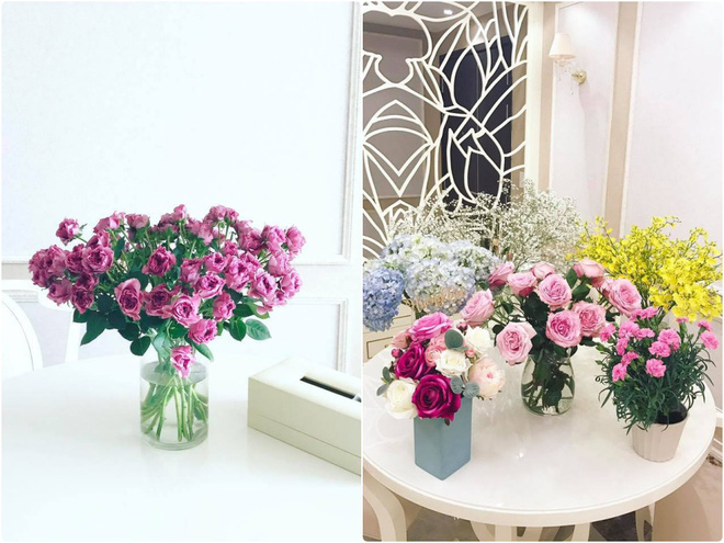 Ngắm căn hộ góc nào cũng lãng mạn và ngọt ngào với hoa tươi của hoa hậu Phạm Hương - Ảnh 9. Ngắm căn hộ góc nào cũng lãng mạn và ngọt ngào với hoa tươi của hoa hậu Phạm Hương - Ảnh 9.